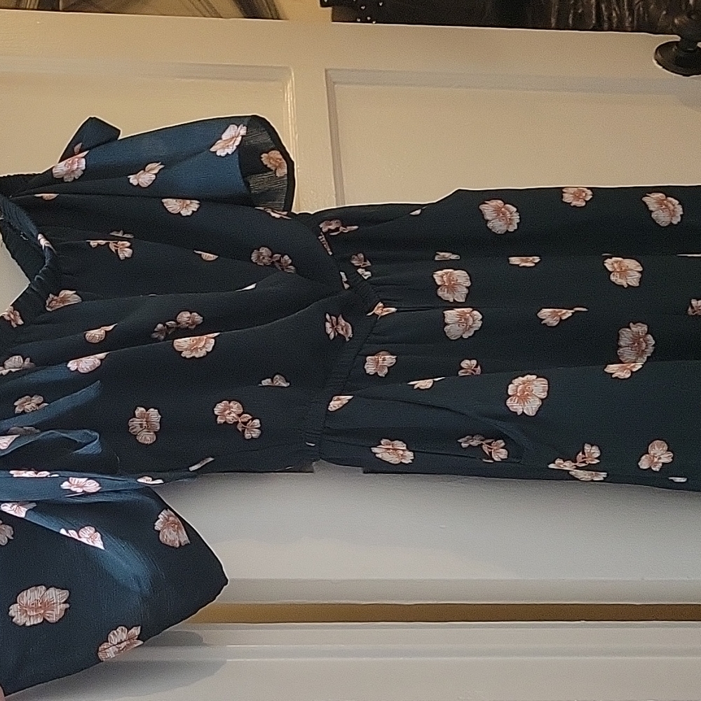 Green floral jumpsuit